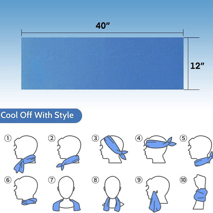 Set van 5 Verkoelende Microvezel Sport Handdoeken - Multifunctioneel voor Elke Activiteit