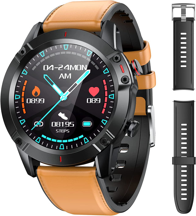 Geavanceerd Smart Horloge met HD Touchscreen, Gezondheidstracking en Waterdichte Eigenschappen, Inclusief Twee Bandjes