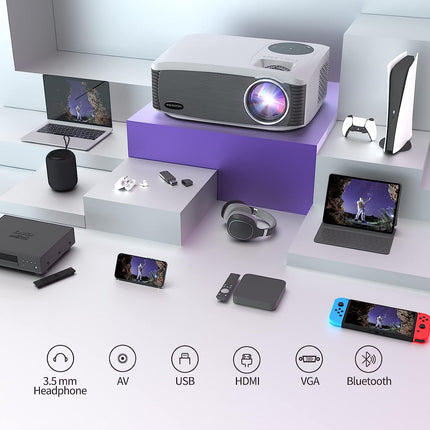 Thuisbioscoop |  Beamer | V70P Videoprojector | Bluetooth & 5G WiFi - Voor de Ultieme Film Ervaring