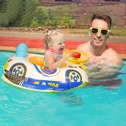 Politieauto Babyzwemring met Comfortabel Zitje - Plezier en Veiligheid voor Peuters