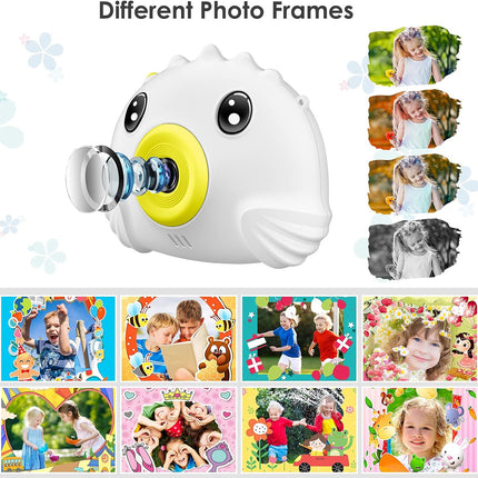 Witte Kindercamera - 20MP HD Digitale Camera  - Perfect voor Jonge Fotografen van 3-12 jaar