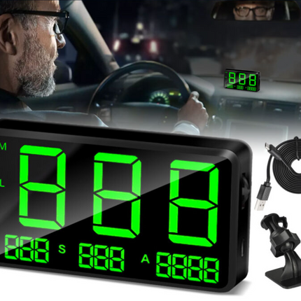Geavanceerde Auto GPS Display | Snelheid - KM - Tijd - Heads Up
