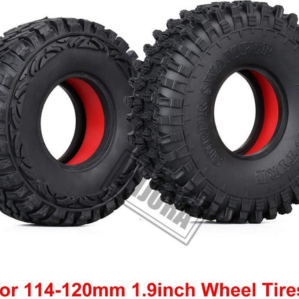 RC Tyre Foam 4 delige Dual Stage Soft Rubber binnenkant -  Foam Outer Inserts Foam Inserts for 1.9 Inch Tyres 1/10 RC Crawler Axial SCX10 90046 TRX4