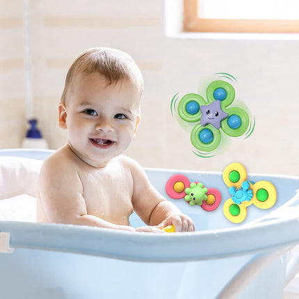 3-delige set zuignapspeelgoed voor baby, badspeelgoed baby, zuignap, grappig waterspeelgoed, badspeelgoed baby voor kinderen, peuters, sensorisch speelgoed baby van 1-6 jaar