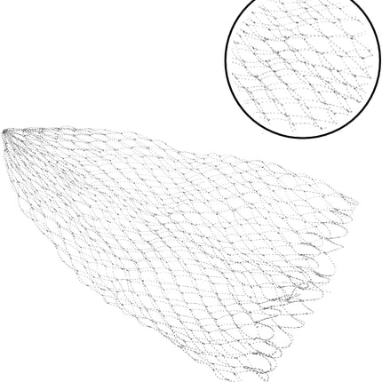 Vervangingsnet voor visnet, opvouwbaar net gemaakt van duurzame polyethyleenvezel, net voor beek, meer, zee, rivier enz.(60)
