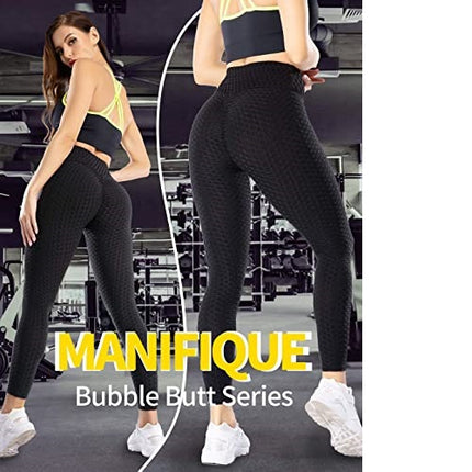 MANIFIQUE Workout Leggings Dames Booty Yoga Broek Hoge taille Scrunch Butt Lifting Large
