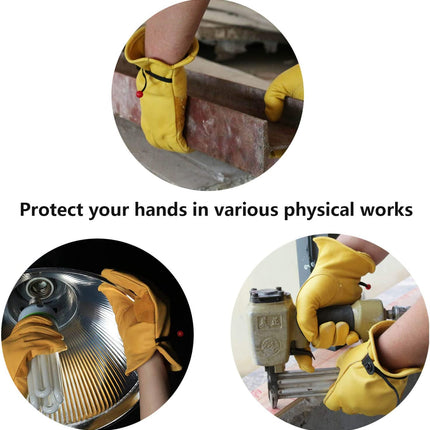 Robuuste Lederen Veiligheidswerkhandschoenen - Uw Ultieme Bescherming voor Zwaar Werk