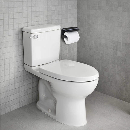 Toiletrolhouder - Zonder Boren met Plank - Toiletrolhouder met Boren - Roestvrijstalen Papierhouder - Zelfklevende Wandmontage voor Toilettoilet