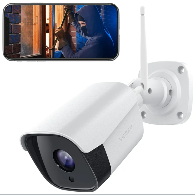 Beveiligingscamera HD 1080P - Wifi of Kabel - Eenvoudige Installatie - Nachtvisie - Bewegingsdetectie
