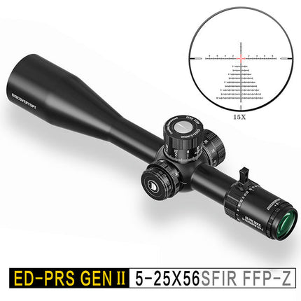 DISCOVERYOPT ED-PRS GENⅡ 5-25X56SFIR FFP-MRAD/MOA-ZERO STOP Diameter: 34MM Optiek Scopes