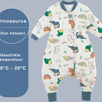 Baby slaapzak - 3.5 TOG – 100% katoen - Afritsbare mouwen - 14/24 mnd