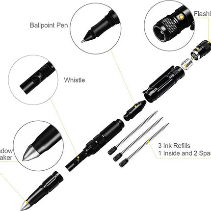 Multipen - 12-in-1 Heavy Duty Multitool – Tactische Pen met Zaklamp