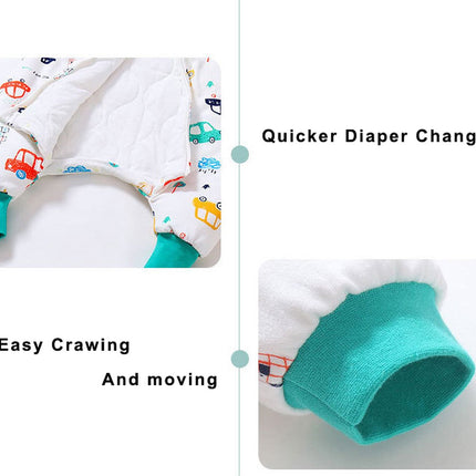 Baby slaapzak - 3.5 TOG – 100% katoen - Afritsbare mouwen - 14/24 mnd