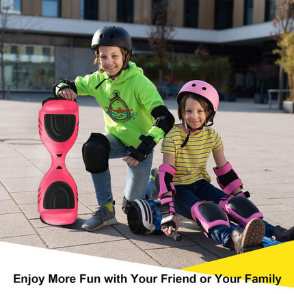 Hoverboard met LED-wielen, Bluetooth Speaker - Zelfbalancerend – Roze - 7+