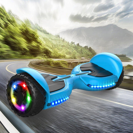 Hoverboard met LED-wielen, Bluetooth Speaker - Zelfbalancerend – Blauw- 7+