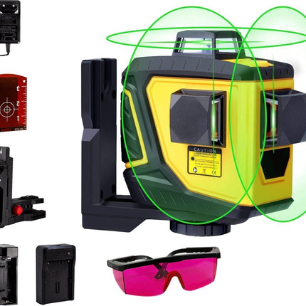 Professionele Zelfnivellerende 3D Laser Waterpas - 12 Lijnen - 360°