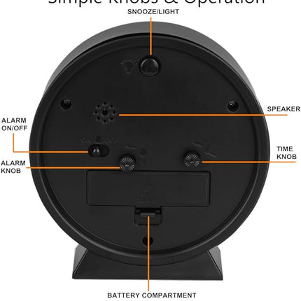 Retro-Nachttischwecker – stilvoll und funktional – kabellos
