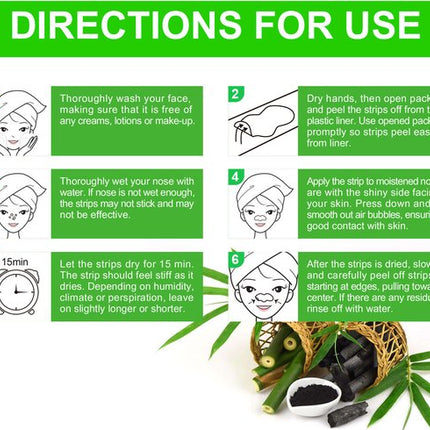 80x Houtskool Neusstrips – Mee Eters Verwijderen en Poriën Reinigen