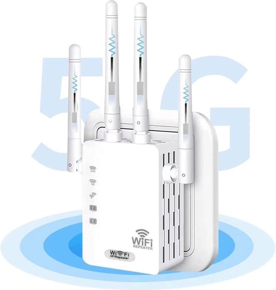 WLAN-Verstärker – 1200 Mbit/s Dualband-WLAN-Booster, Repeater und Range Extender – verstärktes Signal bis zu 100 m²