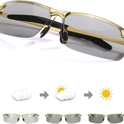 Polarised Zonnebril - Photochromatische Sportlenzen - 100% Bescherming