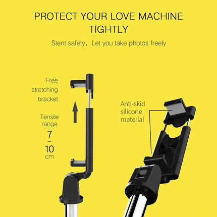 2-in-1-Selfie-Stick und Stativ mit kabelloser Fernbedienung