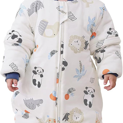 Baby slaapzak - 3.5 TOG – 100% katoen - Afritsbare mouwen - 6-14 mnd