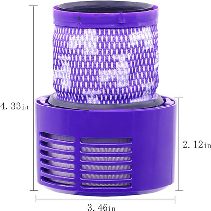 2 Stück waschbare HEPA-Filter – geeignet für Dyson V10 SV12