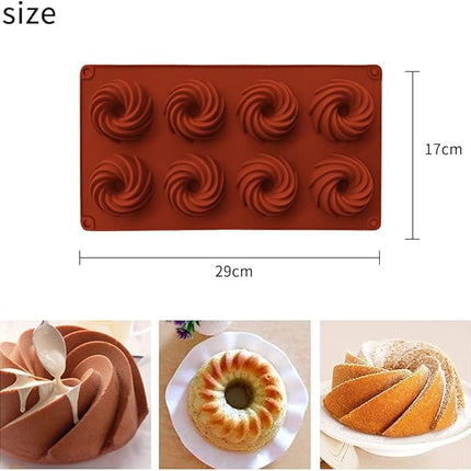 2-Pack Siliconen Muffin en Cakevormen – Non Stick - Herbruikbaar