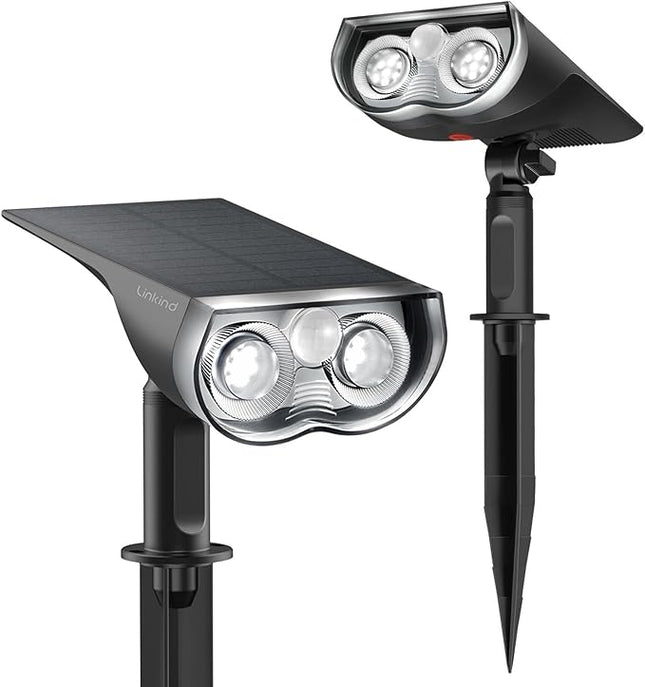 Solar Buitenlamp met Sensor – 2 Stuks - Waterdicht - 6500K LED