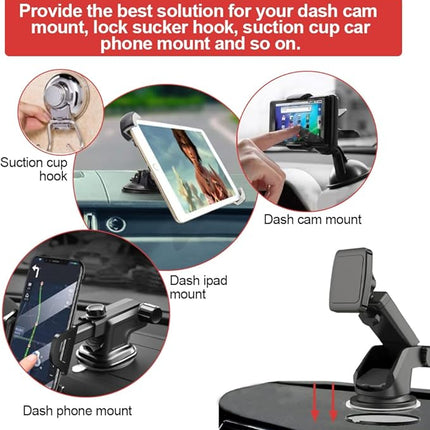 8x zelfklevende dashboard schijfpads 74 mm – voor Telefoon en GPS