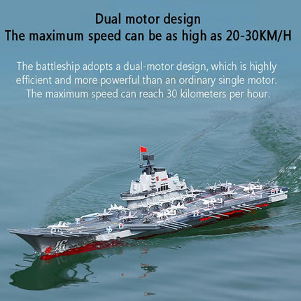 Steuerbares Boot mit Fernbedienung – Kriegsschiffmodell 1:438 – 30 km/h