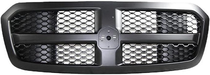 Grill Geschikt voor Dodge RAM 1500 2014-2017 - Glanzend Zwart, ABS