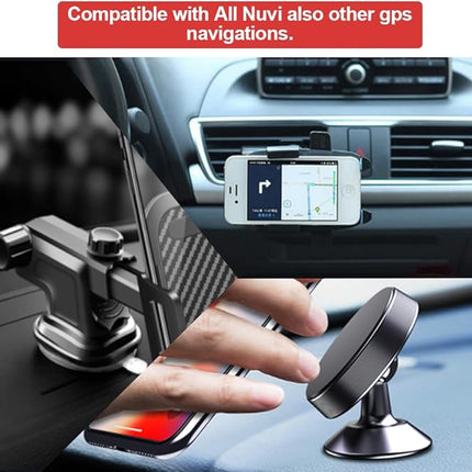 8x zelfklevende dashboard schijfpads 74 mm – voor Telefoon en GPS