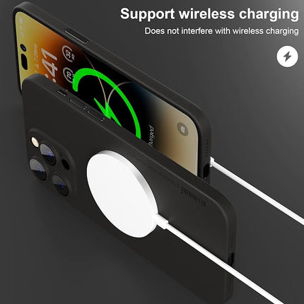 Ultradunne Telefoon Hoesje Geschikt voor iPhone 14 Pro Hoesje – Anti-Kras – Mat Trans-Zwart