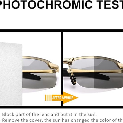 Polarised Zonnebril - Photochromatische Sportlenzen - 100% Bescherming