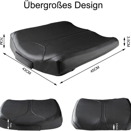 Leren Memory Foam Verhogingskussen Auto, Bureau en meer – Ergonomisch