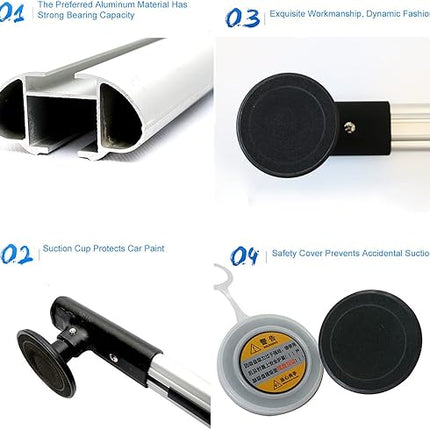 Universele Magnetische Dakdrager 113 cm – Verstelbaar en Extra Sterk