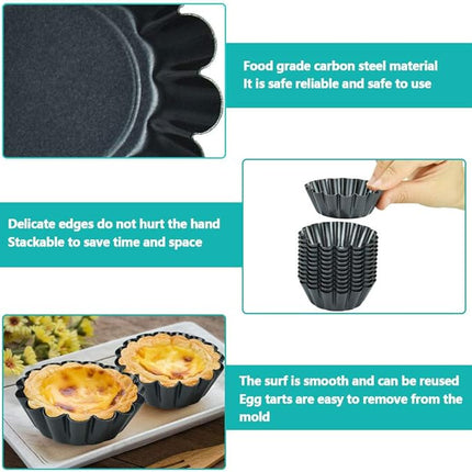 12x Herbruikbare Cupcake- en Muffinvormen - Non-stick - BPA-vrij