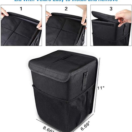 Auto Prullenbak En Koeltas - met Deksel – 10L - Waterdicht en Multifunctioneel