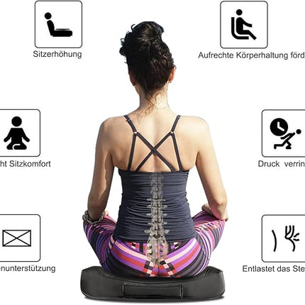 Leren Memory Foam Verhogingskussen Auto, Bureau en meer – Ergonomisch