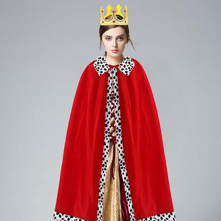 King & Queen Kostuum Set | Volwassenen | Inclusief Accessoires & Kroon | 120cm