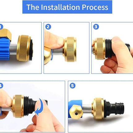 Hydro Jet Hogedruk Waterpistool – Sproeilans voor Tuinslang - Metalen Power Washer