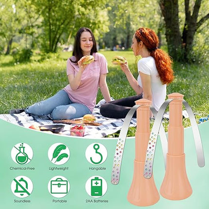 Intrekbare vliegenverjager - Vliegen Waaier -  2 Stuks – Thuis en op Reis