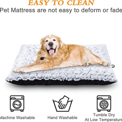 Dog Beds Medium Washable Dog Crate Mattress Comfortable Dog Pad Warm Dog Mattress with Non-Slip Bottom Foldable Dog Crate Bed Pad Blanket Dog Cat Kennel (29x21inch)