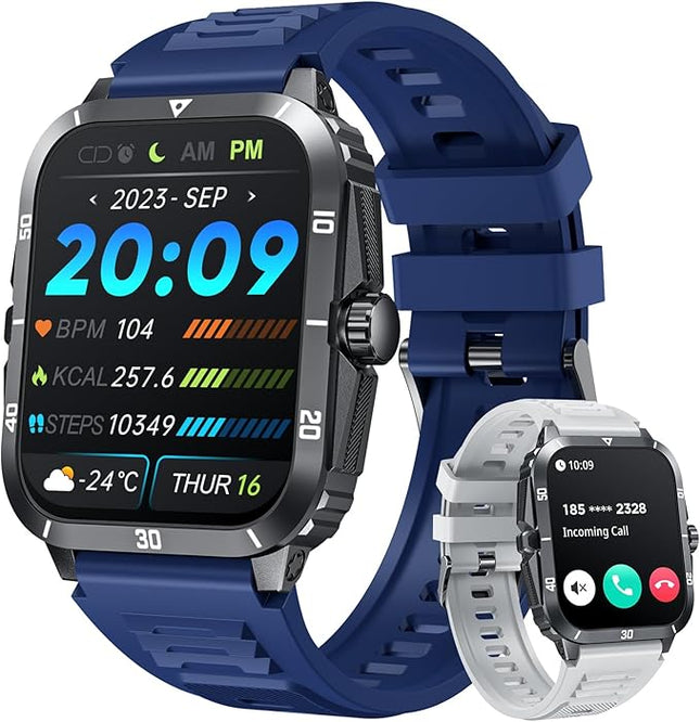 Smartwatch – Bluetooth-Anrufe – 100+ Sportmodi – wasserdicht