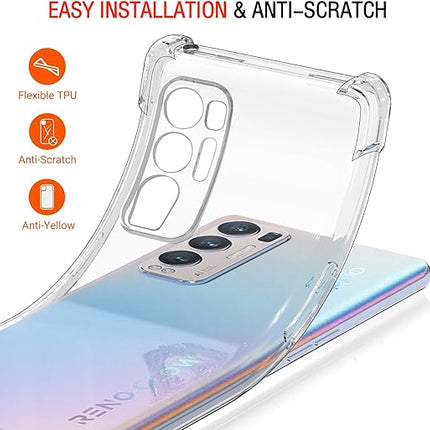 Transparente Hülle passend für Oppo Find X3 Neo / Reno5 Pro Plus 5G