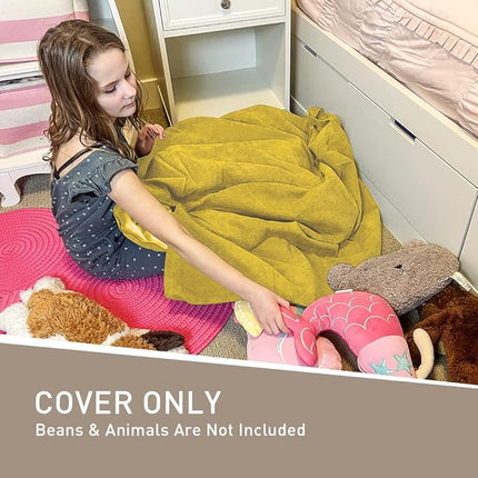 Bean Bag Chair Cover (Geen Vulling) - 300L Extra Grote Wasbare Zitzak Hoes van Premium Corduroy voor Volwassenen en Kinderen&nbsp;