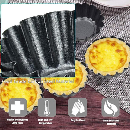 12x Herbruikbare Cupcake- en Muffinvormen - Non-stick - BPA-vrij