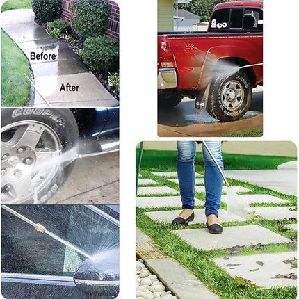 Hydro Jet Hogedruk Waterpistool – Sproeilans voor Tuinslang - Metalen Power Washer