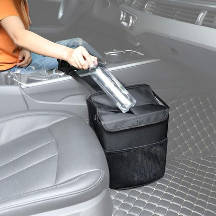 Auto Prullenbak En Koeltas - met Deksel – 10L - Waterdicht en Multifunctioneel